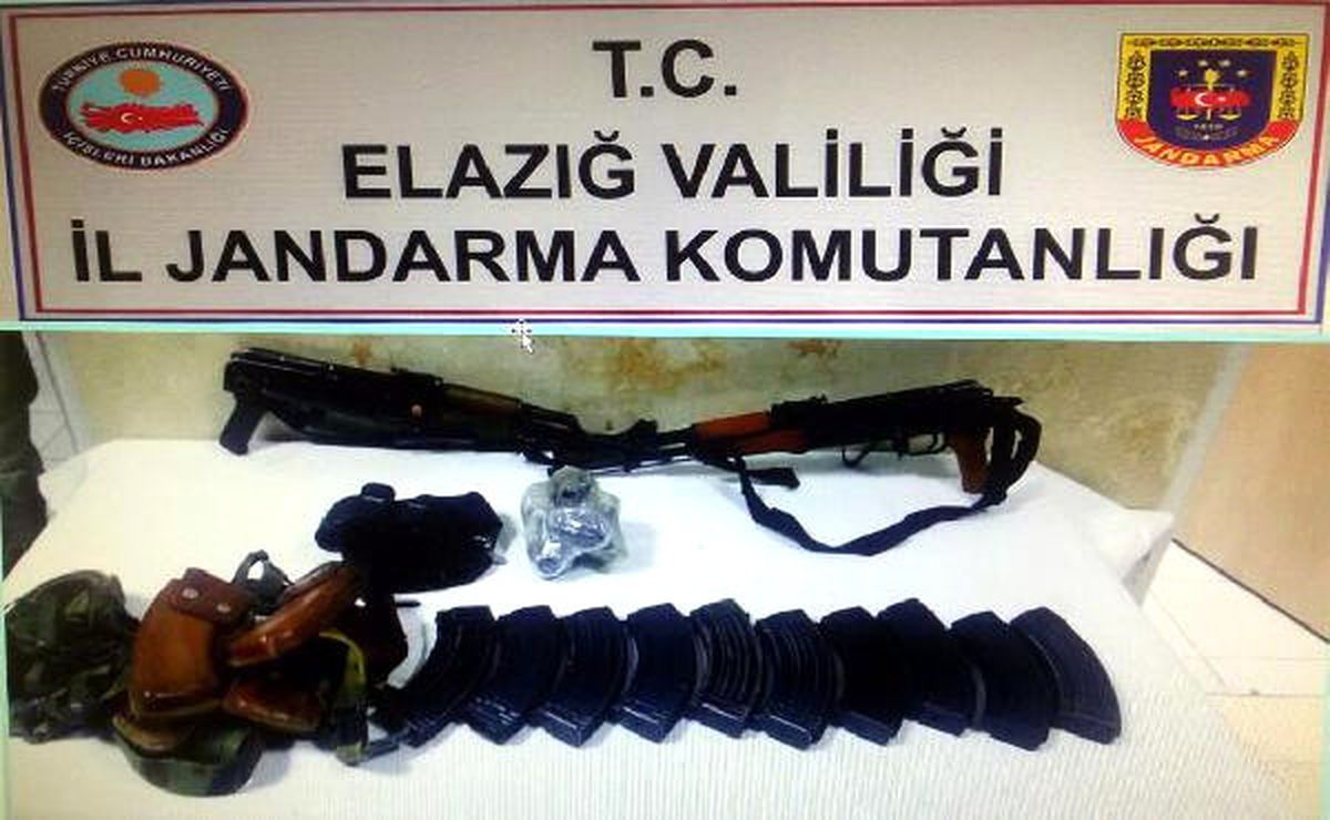 Elazığ\'da Pkkya Ait Silah ve Boomba Ele Geçirildi