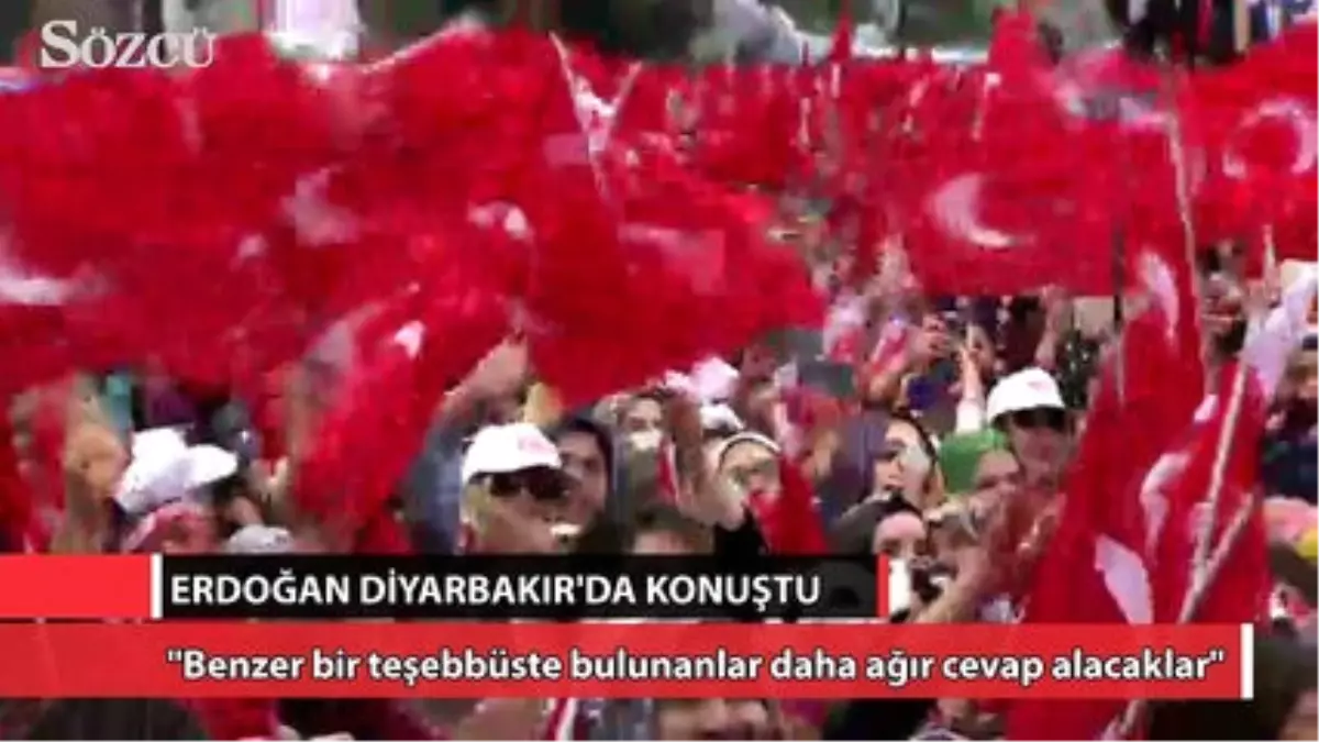 Erdoğan, Diyarbakır\'da Konuştu