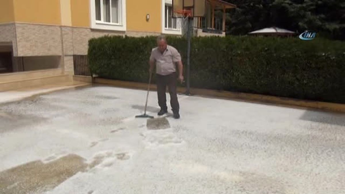 Gaziantep\'te Yağmur ve Dolu Etkili Oldu