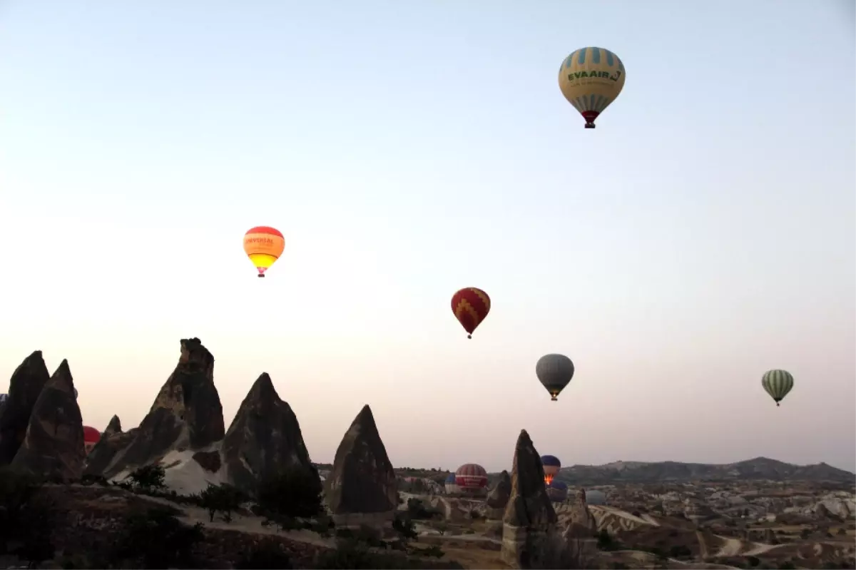 Kapadokya\'da Balon Yolculuğu Kamerada