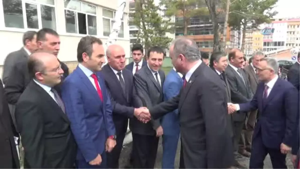 Maliye Bakanı Ağbal ile Bilim Sanayi ve Teknoloji Bakanı Özlü, Bayburt\'ta