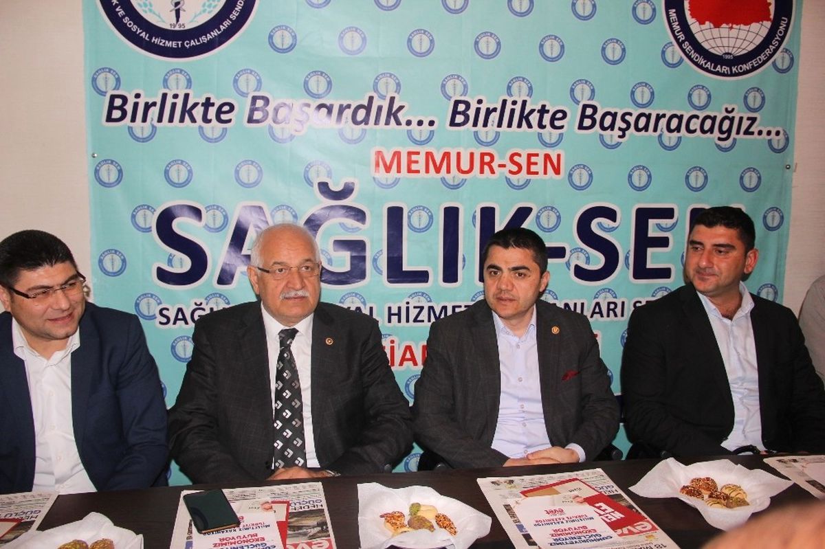 Milletvekili Erdoğan\'dan Sağlık-Sen\'e Ziyaret