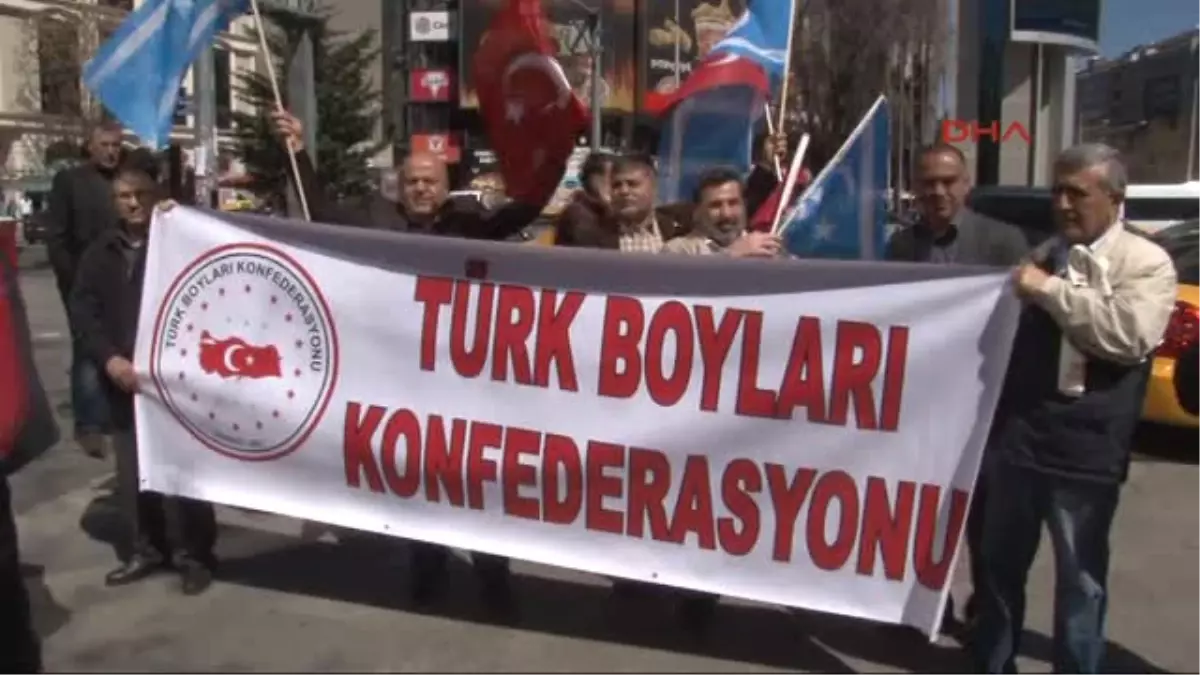 Ankara\'da Ikby Bayrağı Protestosu