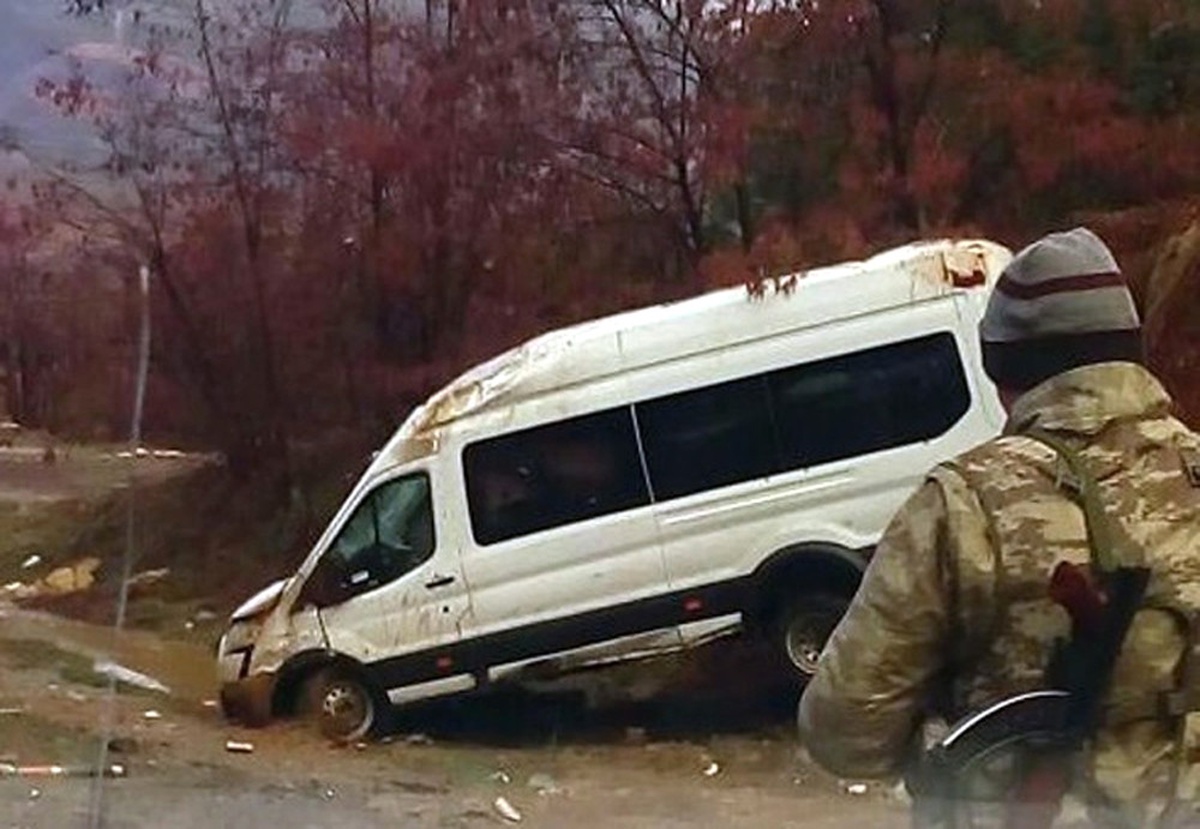 Korucuları Taşıyan Minibüs Kaza Yaptı: 8 Yaralı