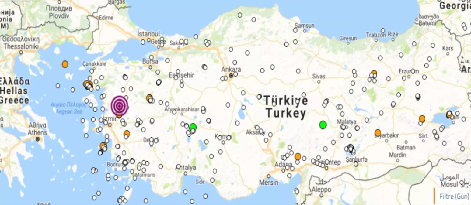 Manisa\'da 4.3 Büyüklüğünde Deprem