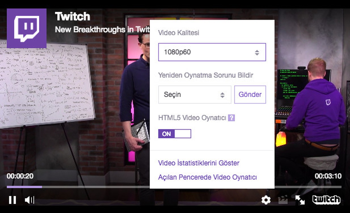 Twitch Yayınlarına Yeni Kalite Ayarı 1080p 60fps Eklendi