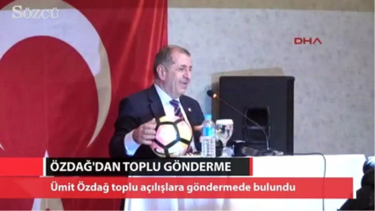 Ümit Özdağ\'dan Futbol Toplu Gönderme