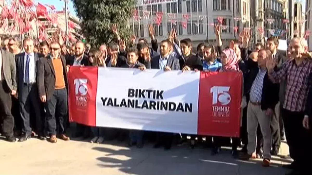 CHP İl Başkanlığı Önünde \'Kontrollü Darbe\' Protestosu