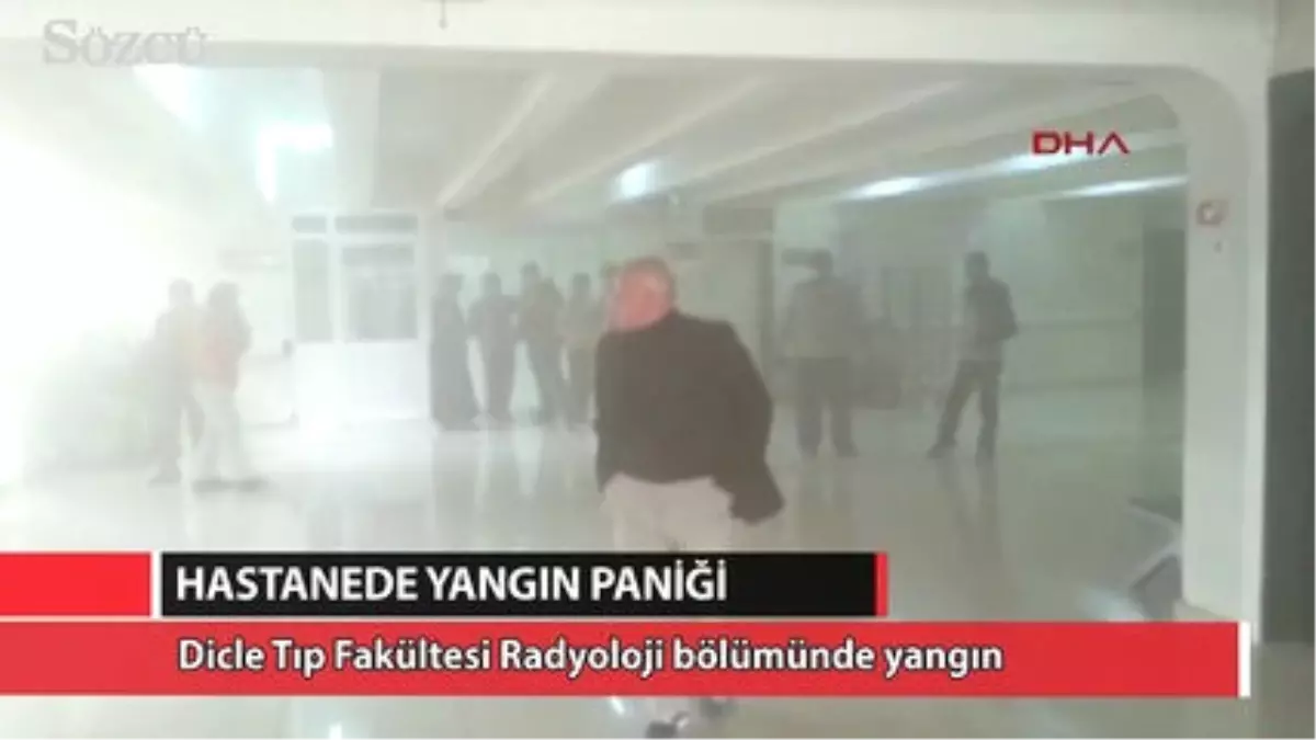 Dicle Tıp Fakültesi\'nde Korkutan Yangın