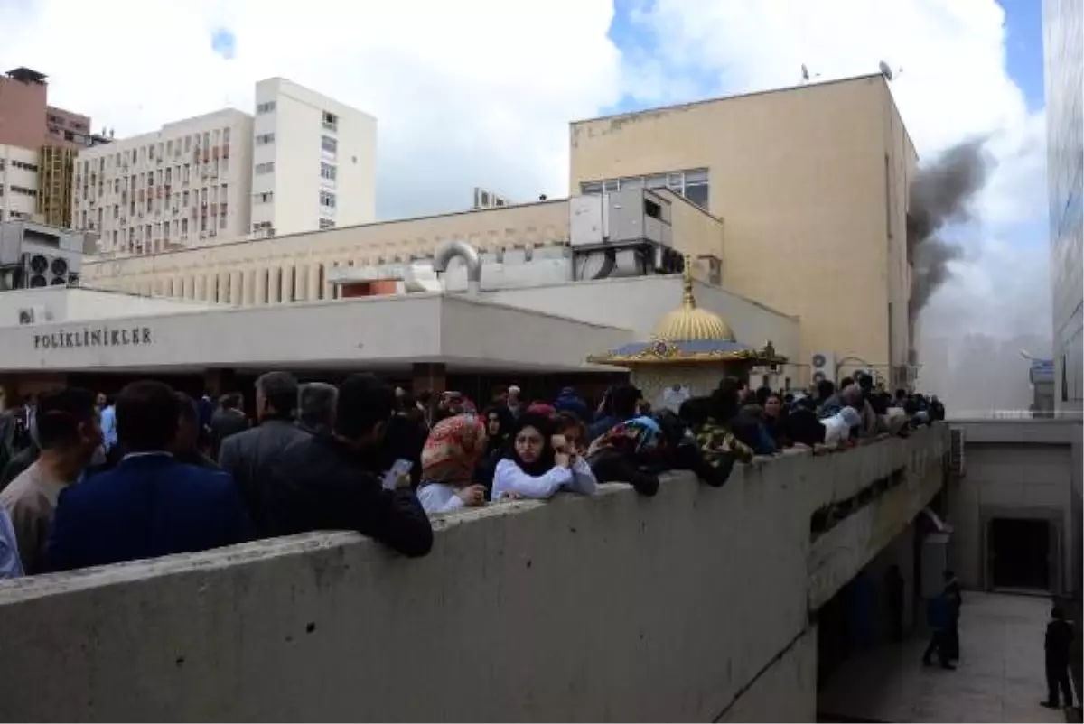 Dicle Üniversitesi Hastanesi\'nde Yangın Çıktı, Hastalar Tahliye Edildi (2)- Yeniden