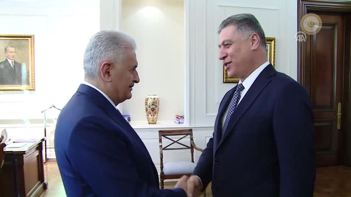 Başbakan Yıldırım Irak Türkmen Cephesi Başkanı Salihi\'yi Kabul Etti