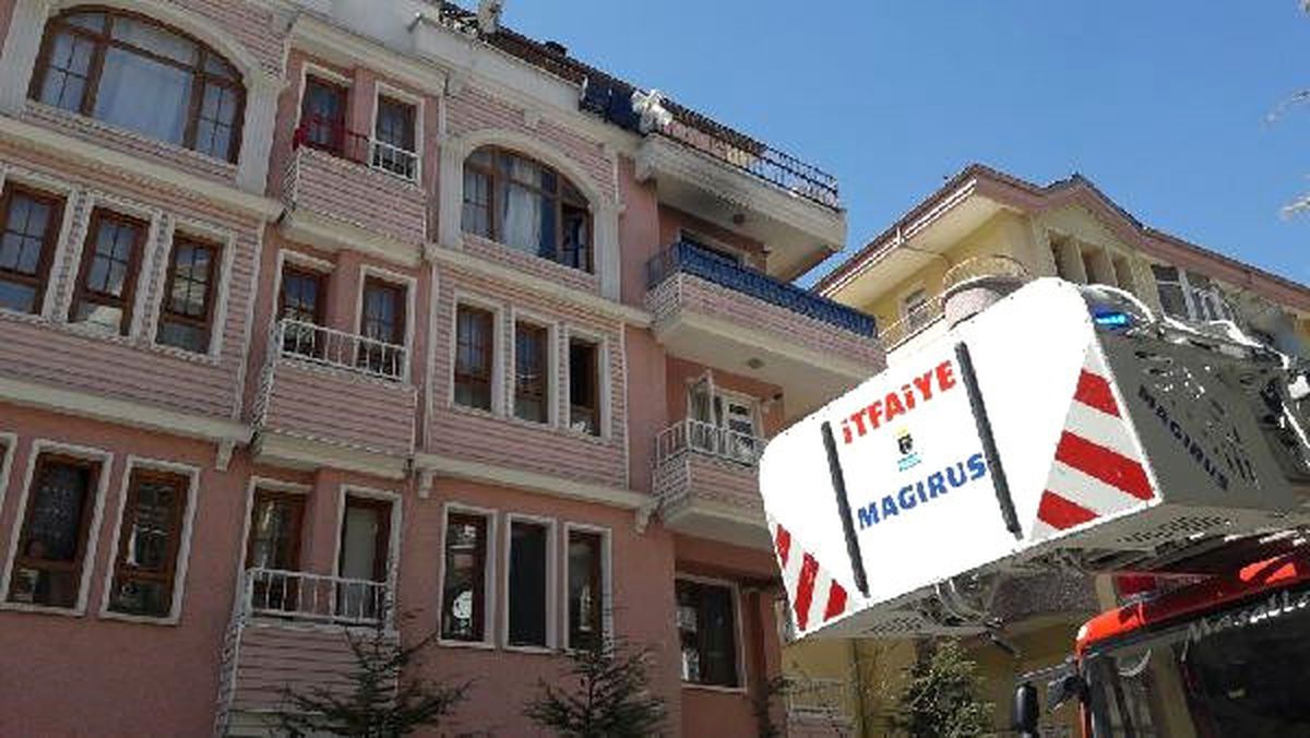 Başkentte Yangın; 2 Yaralı