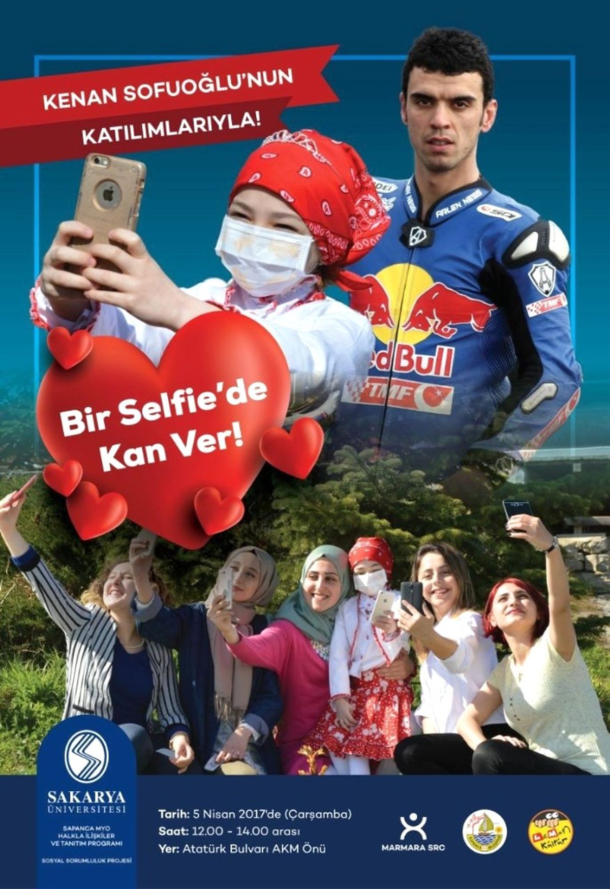 Bir Selfie\'de Kan Ver\' İsimli Proje Kenan Sofuoğlu\'nun Katılımıyla Düzenlenecek