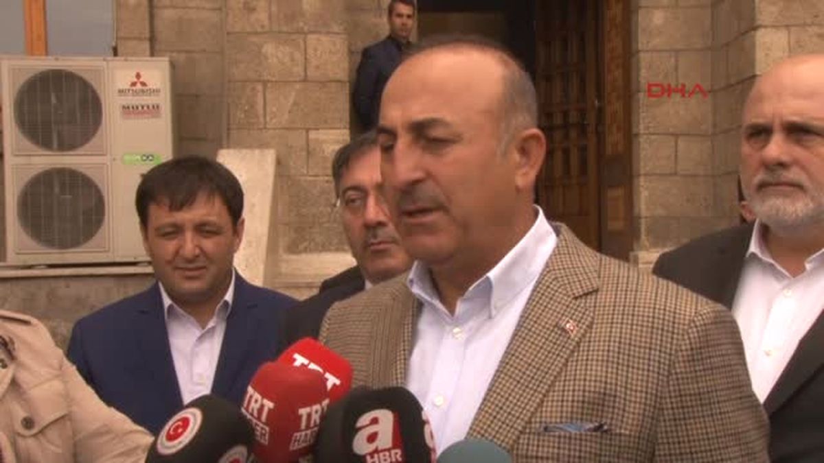 Dışişleri Bakanı Çavuşoğlu, Isparta\'da Açıklaması