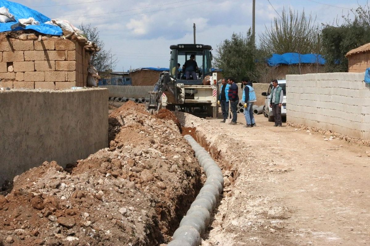 Haliliye Belediyesinden Derinkuyu Mahallesinde Drenaj Çalışması