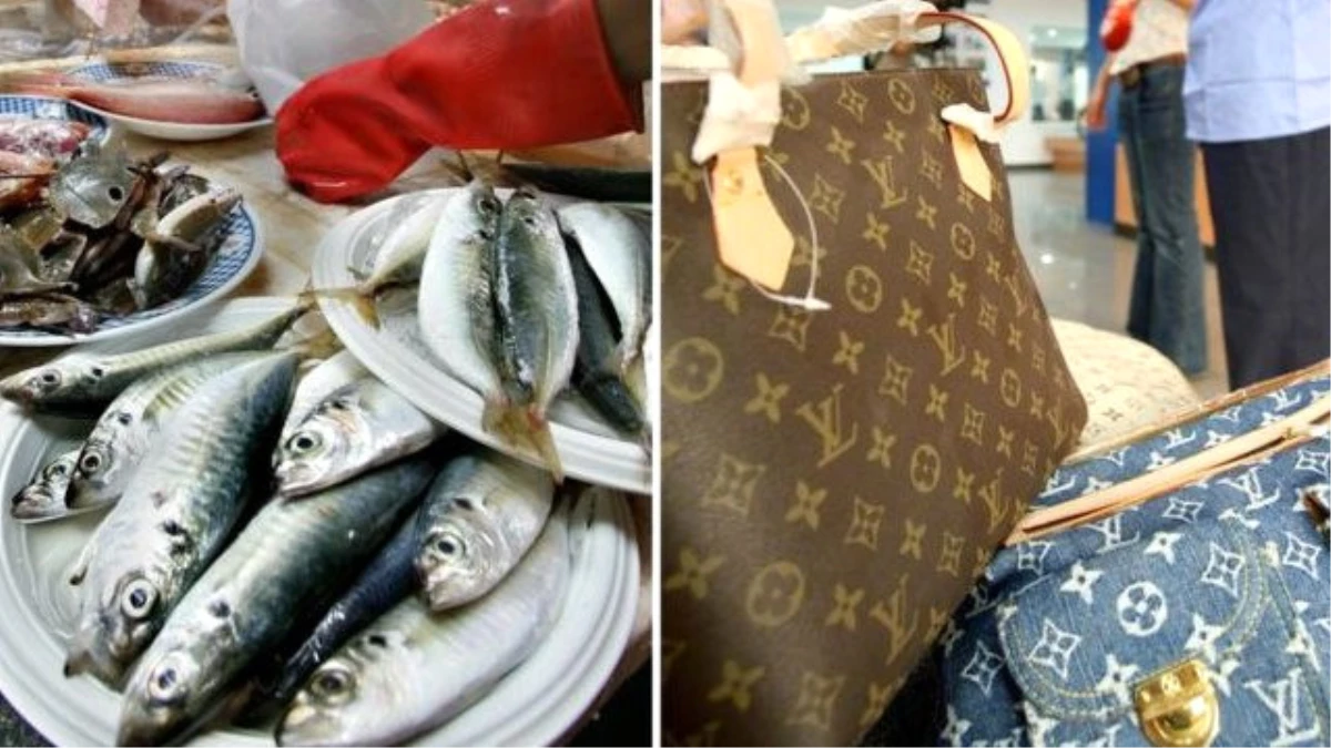 Tayvanlı Nine Torununun Hediyesi Louis Vuitton Çantayı Taze Balıklarla Doldurdu