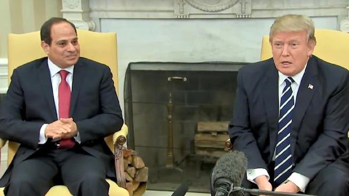 Trump, Mısır Cumhurbaşkanı Sisi ile Görüştü
