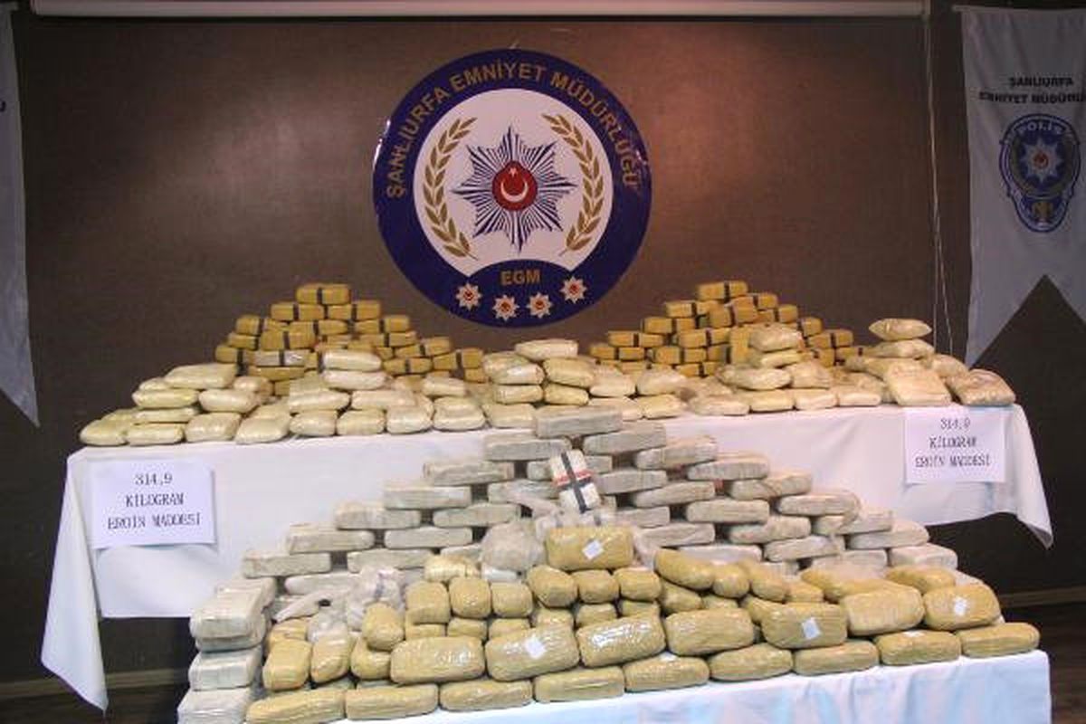 Şanlıurfa\'da 315 Kilo Eroin Ele Geçirildi