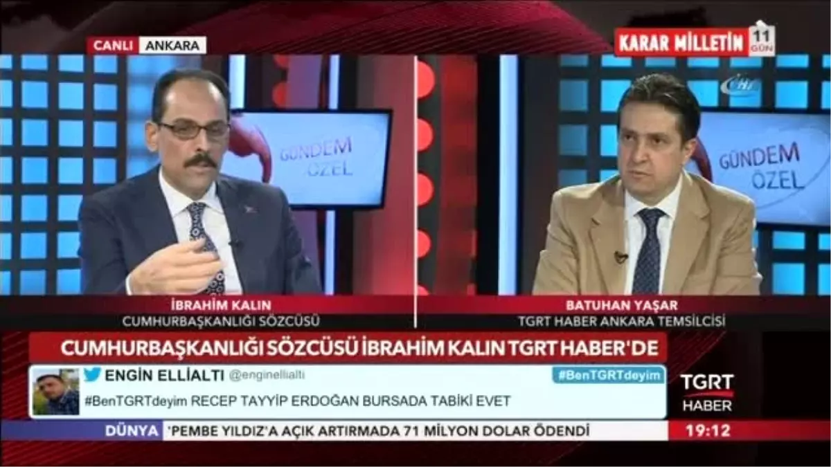 Sözcü Kalın\'dan Algı Operasyonlarına Net Cevap: "Bence Burada Milletin Basiretini, İradesini de...