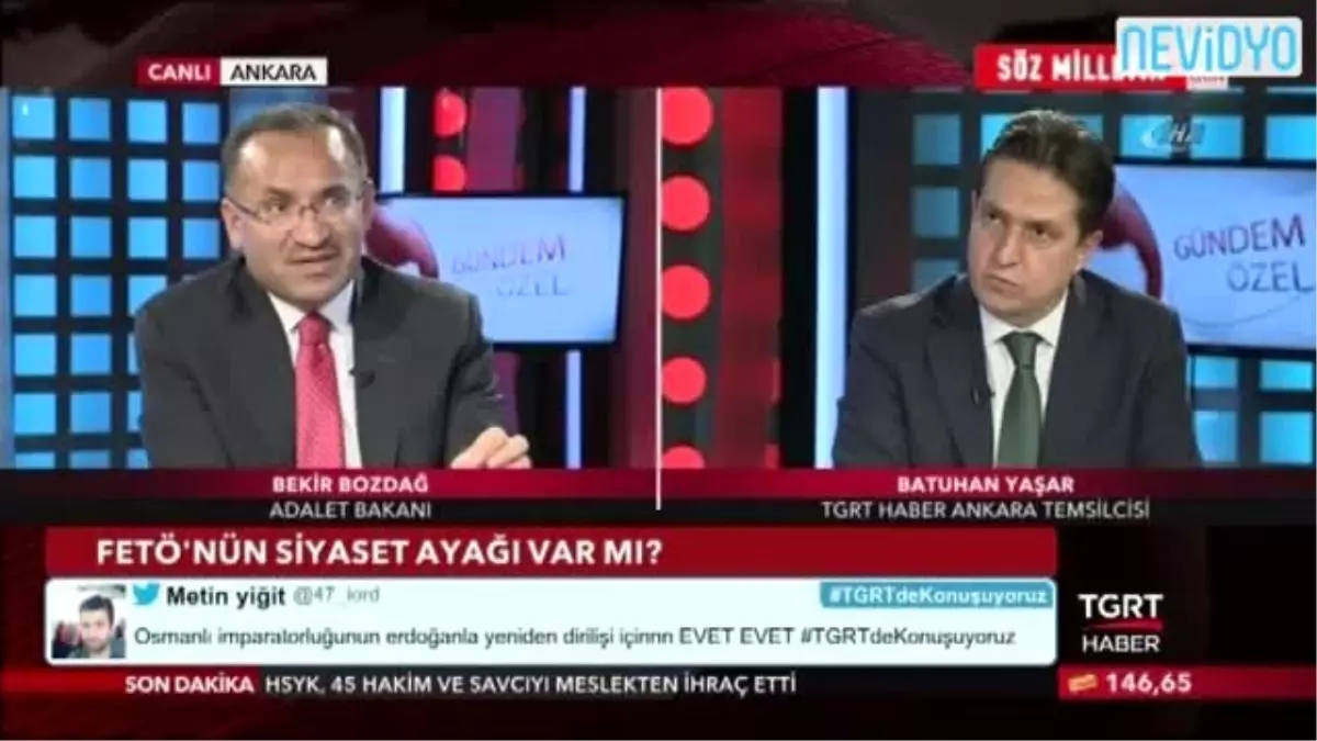 Bakan Bozdağ: Kılıçdaroğlu, Elinde Liste Varsa Açıkla