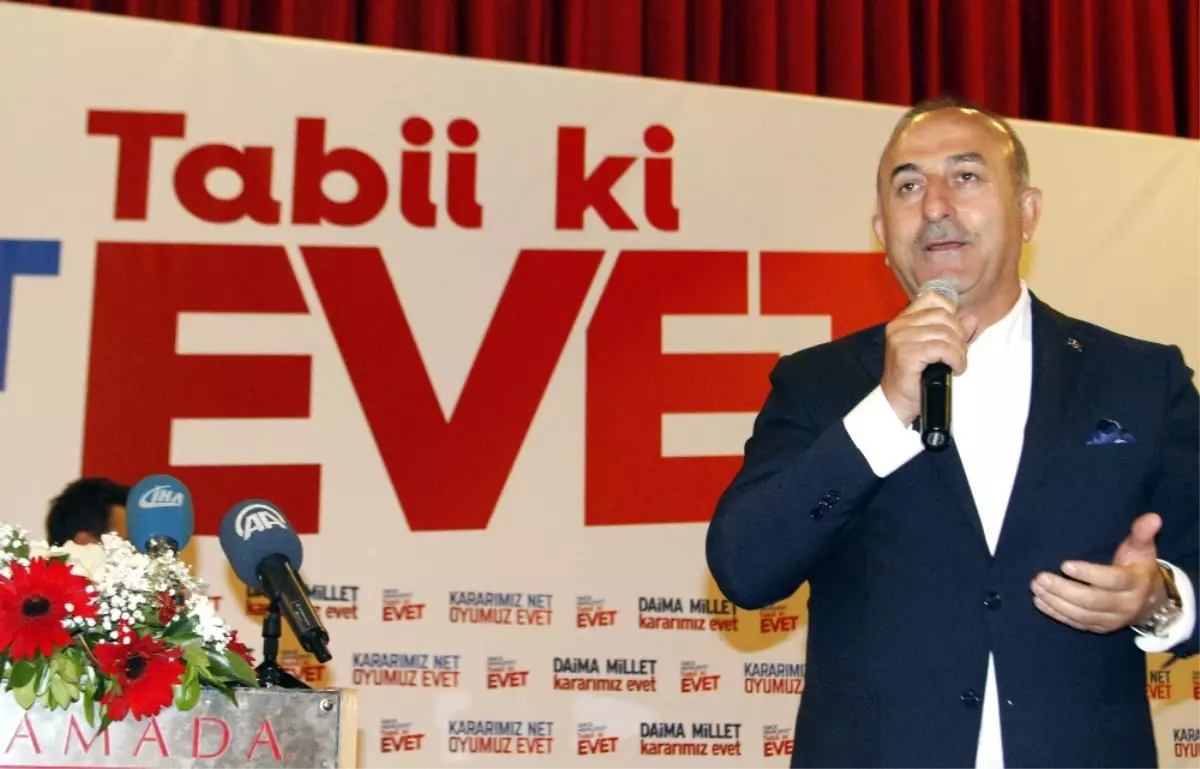 Bakan Çavuşoğlu \'Hayır\'cı Milliyetçilere Seslendi