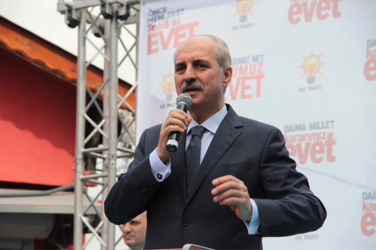 Başbakan Yardımcısı Numan Kurtulmuş, Beykoz\'da Referandum Çalışmalarını Sürdürdü