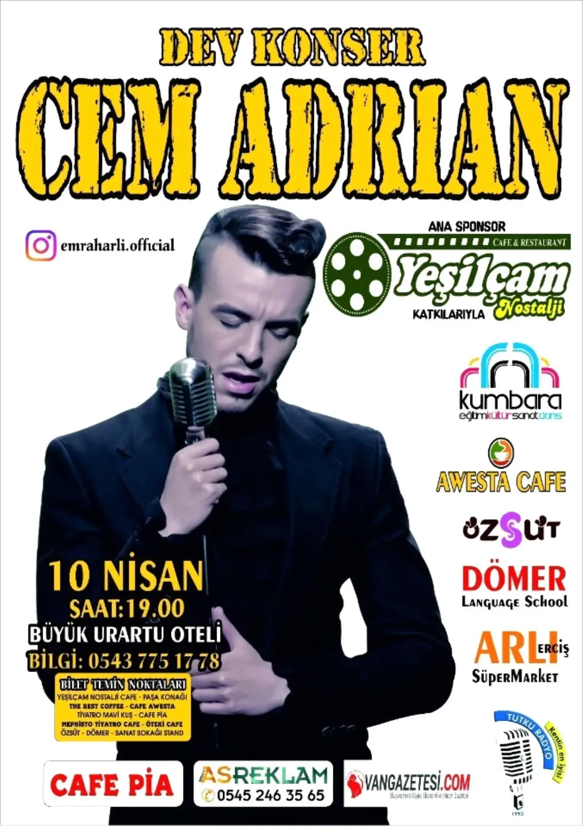 Cem Adrian Van\'a Geliyor