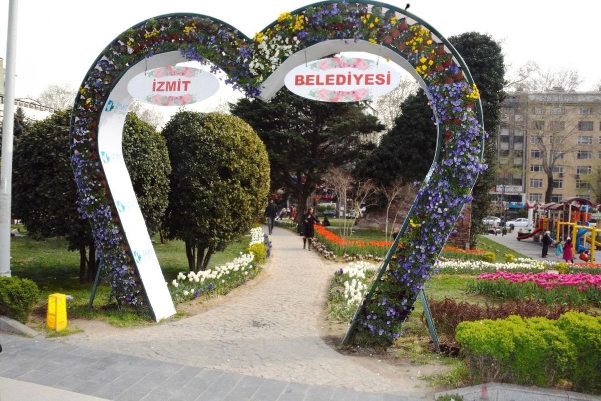 İzmit Belediyesi\'nin Diktiği Laleler Açmaya Başladı