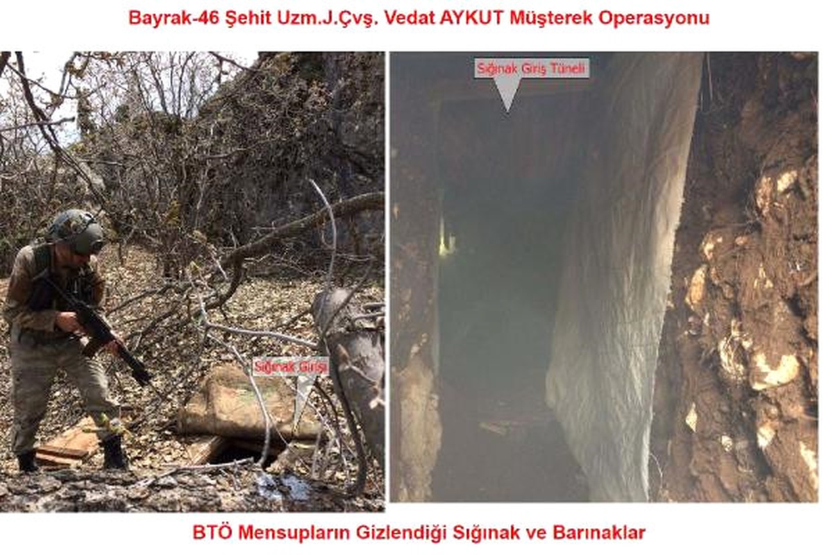 Lice\'de, PKK Sığınaklarında Çok Sayıda Silah ve Patlayıcı Ele Geçti