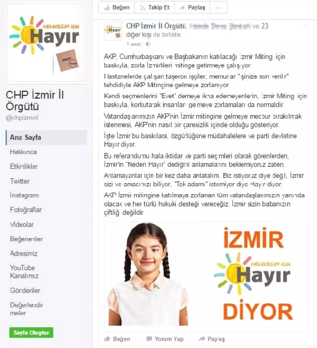 CHP\'den AK Parti\'ye Sosyal Medyadan Tepki: İzmir Babanızın Çiftliği Değil