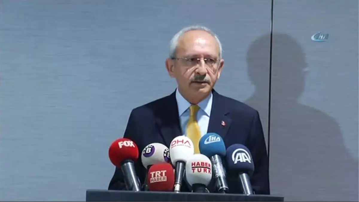 CHP Genel Başkanı Kemal Kılıçdaroğlu: "Kimyasal Silahların Kullanılması İnsanlığa Karşı Bir Suçtur.