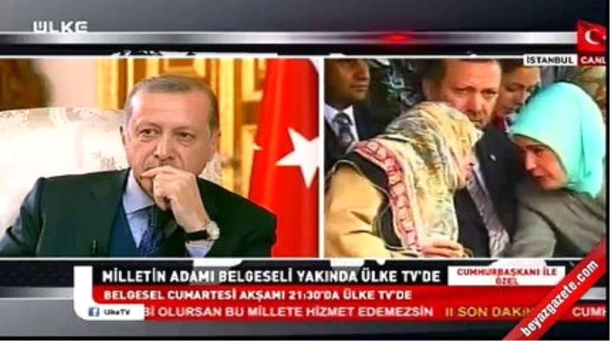 Erdoğan\'a Canlı Yayında Büyük Sürpriz