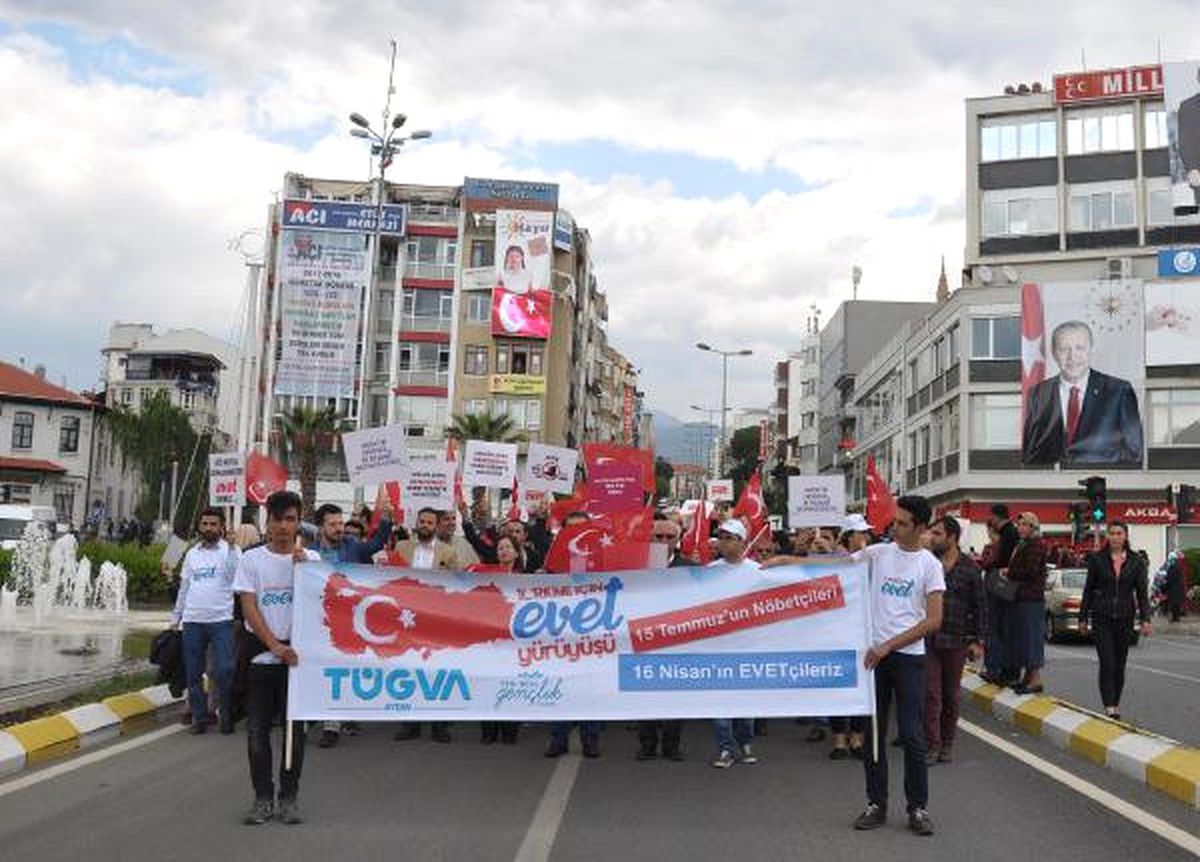 Tügva\'dan Aydın\'da \'Evet\' Yürüyüşü