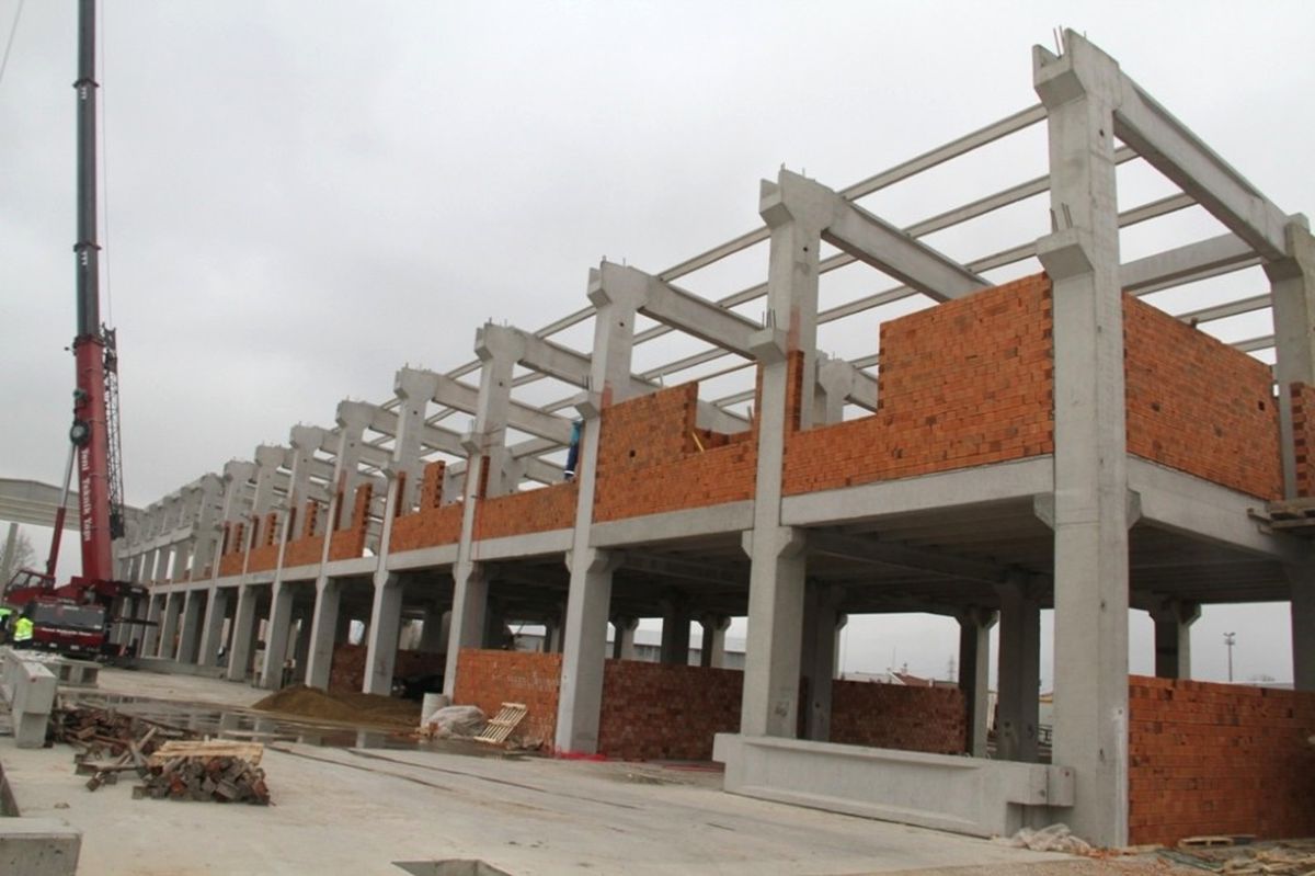 Tramvayın Atölye Binasında Kolon İmalatı Tamamlandı