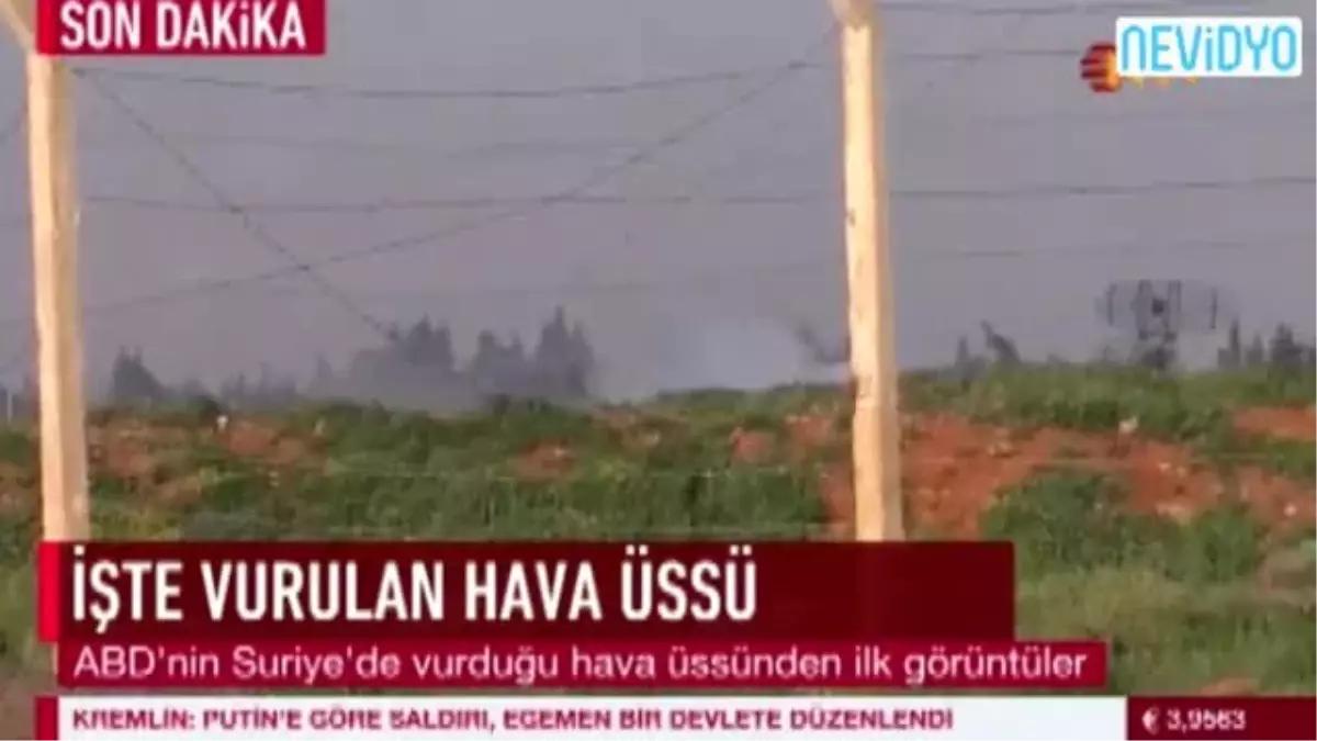 İşte Vurulan Suriye Hava Üssü