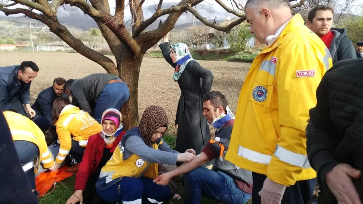 Tokat\'ta Öğretmenleri Taşıyan Minibüs Şarampole Devrildi: 7 Yaralı