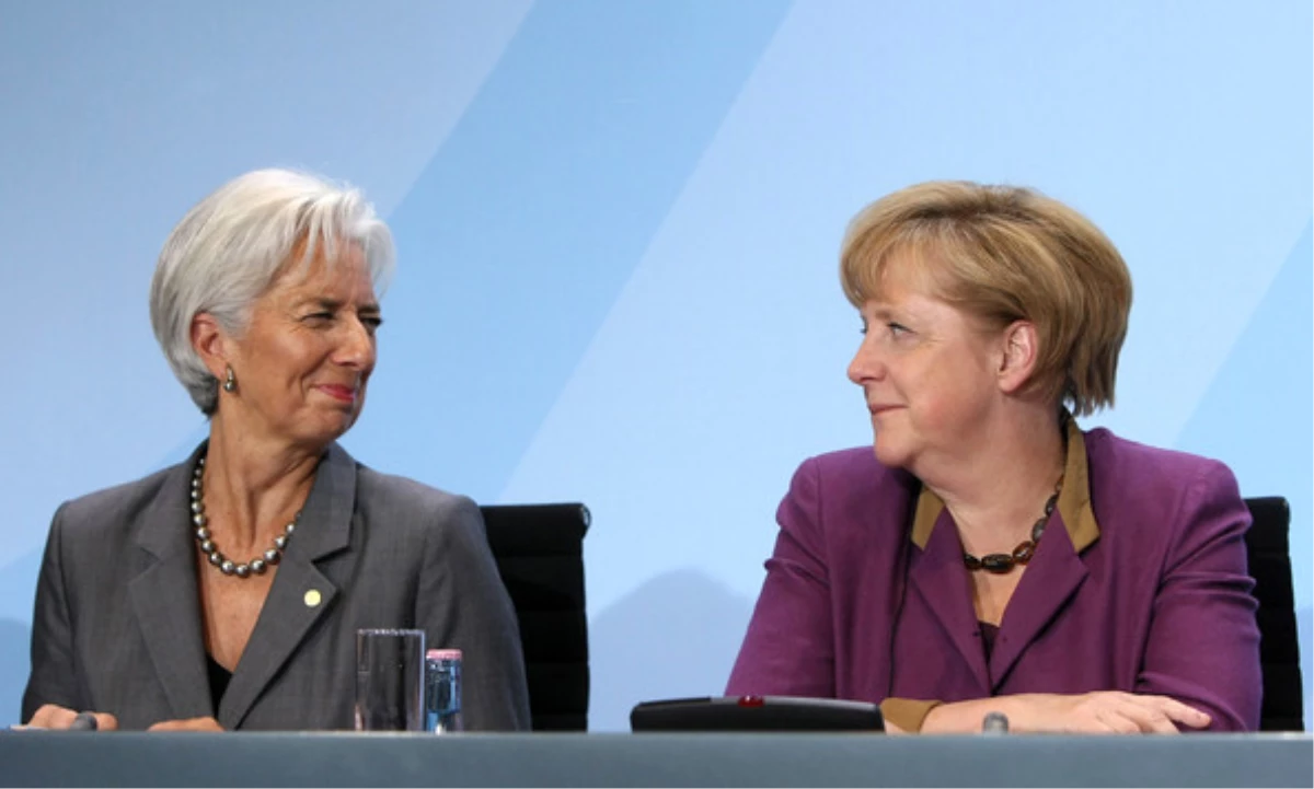 Yunanistan\'ın Gözü, Merkel ile IMF Başkanı Lagarde\'ın Görüşmesinde