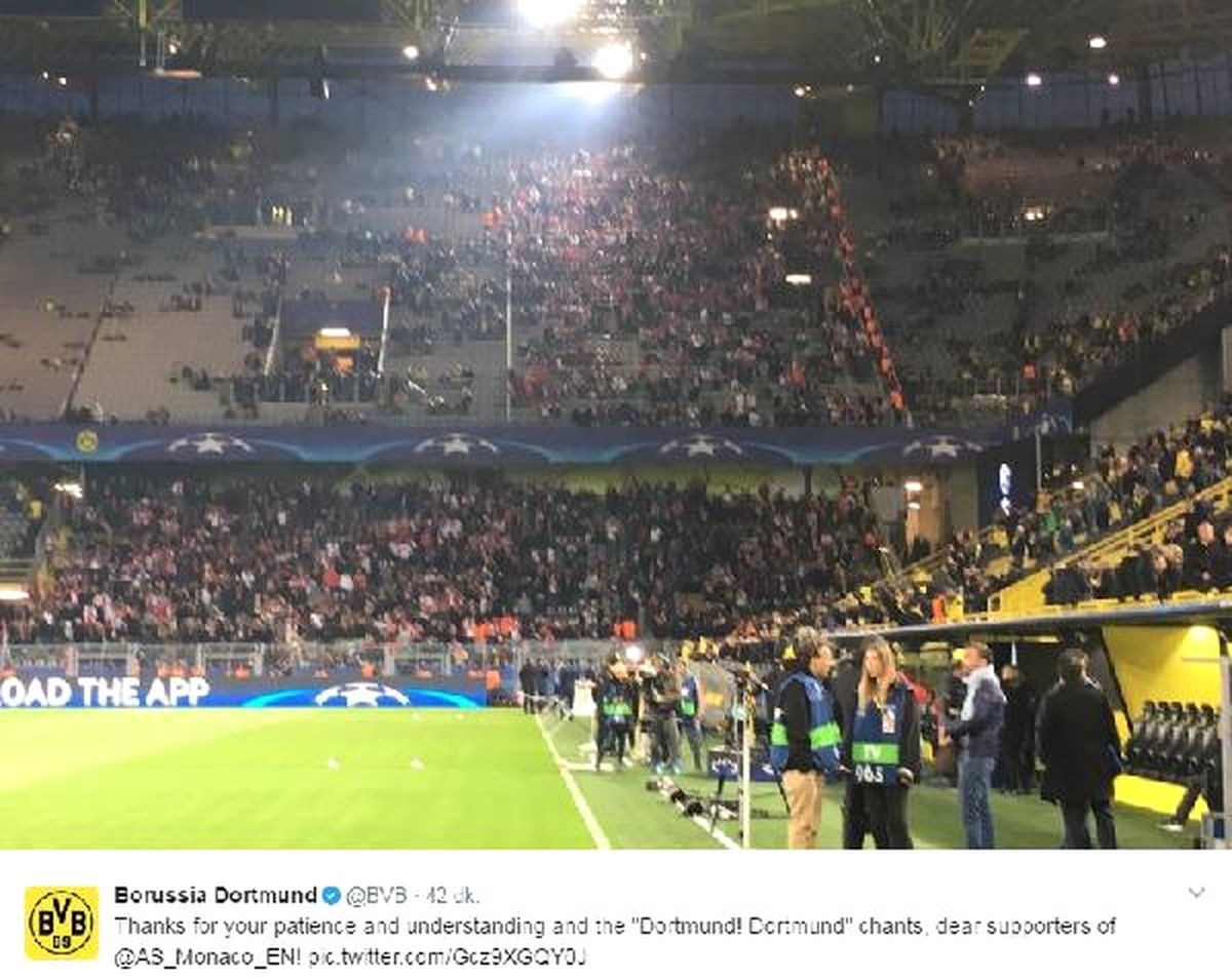Borussia Dortmund\'dan Monaco Taraftarına Teşekkür