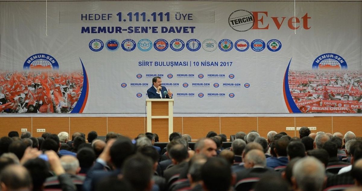 Memur-Sen Genel Başkanı Yalçın: "Evet\' Diyeceğiz, İnsanlığın Büyük Özlemlerini Gerçekleştireceğiz"