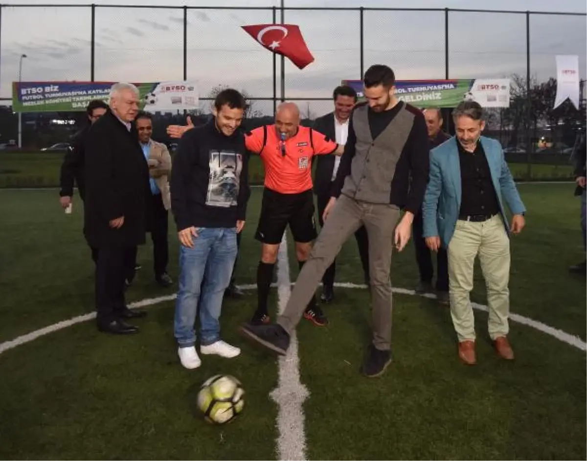 Btso Biz Futbol Turnuvası\'na Bursasporlu Futbolculardan Destek