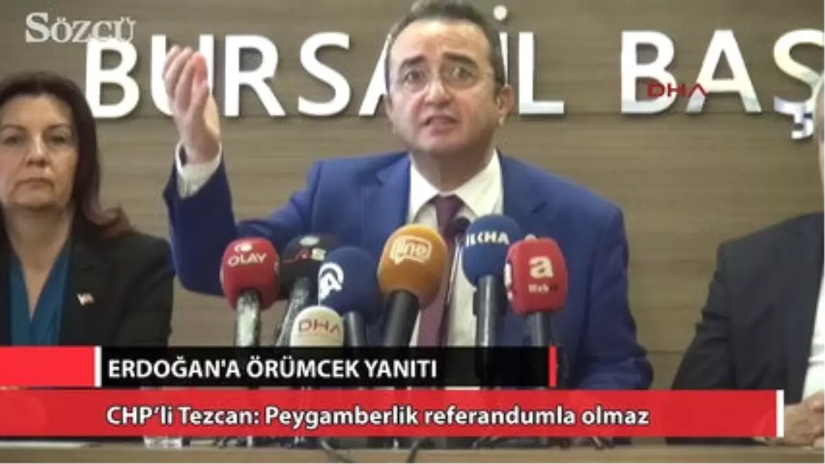 CHP\'li Tezcan: Peygamberlik Referandumla Olmaz