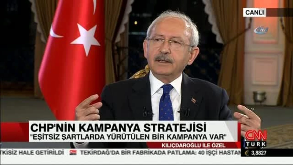 CHP Lideri Kılıçdaroğlu: "(Cumhurbaşkanı ile Erdoğan\'la Televizyonda Tartışma Programı Yapılırsa)...