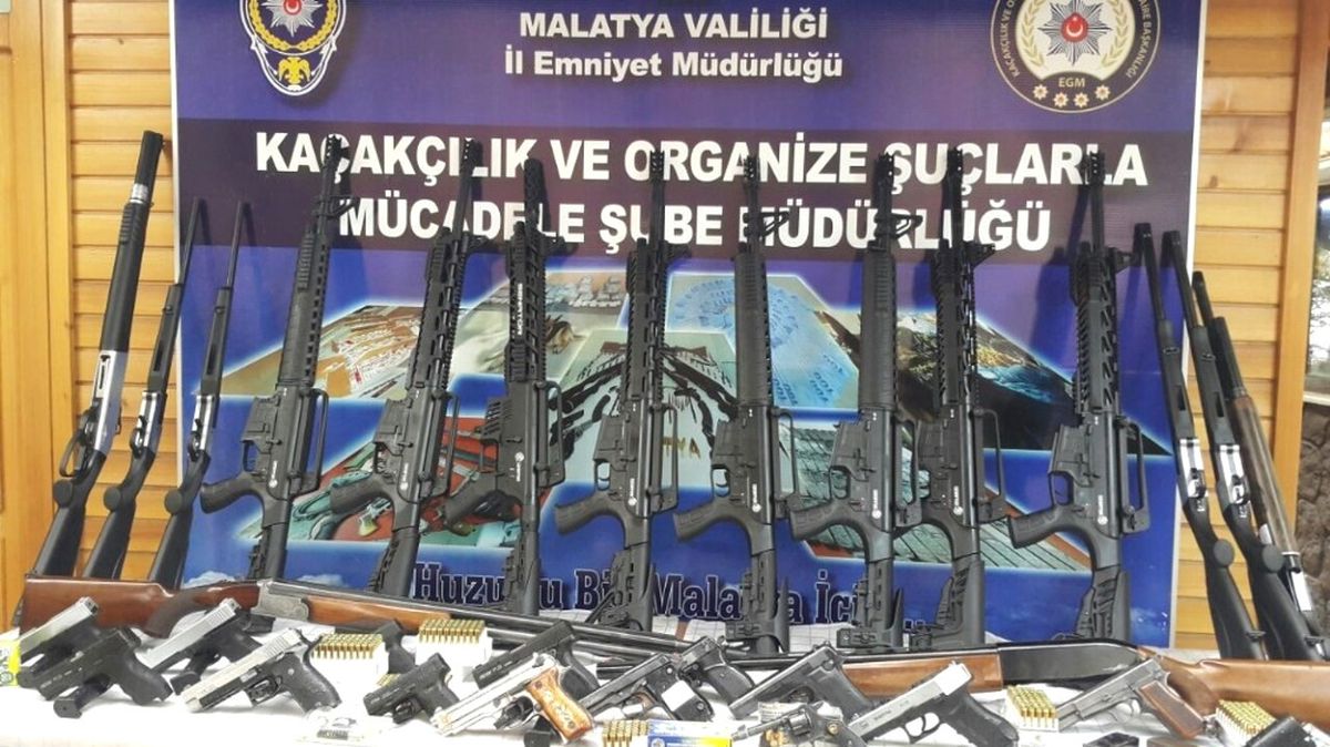 Malatya\'da Silah Kaçakçılığına 10 Tutuklama