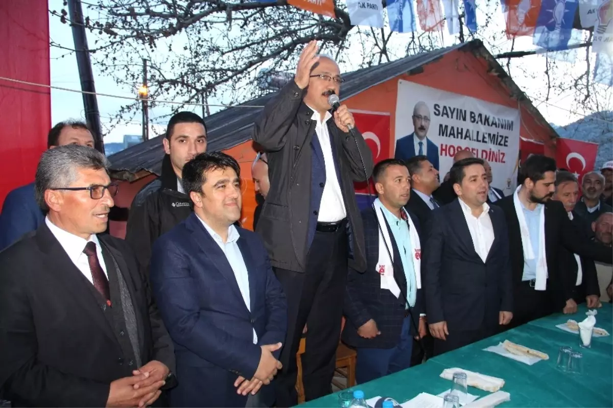 Bakan Elvan ve Başkan Gültekin, Mezitli Tepeköy\'de Halkla Buluştu