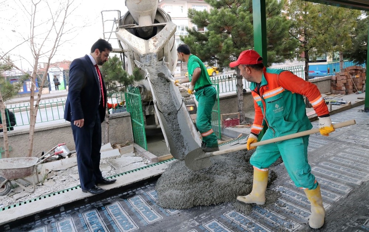 Çankaya Belediyesinden Abidinpaşa Köşk Camii\'ne Alt Yapı Desteği