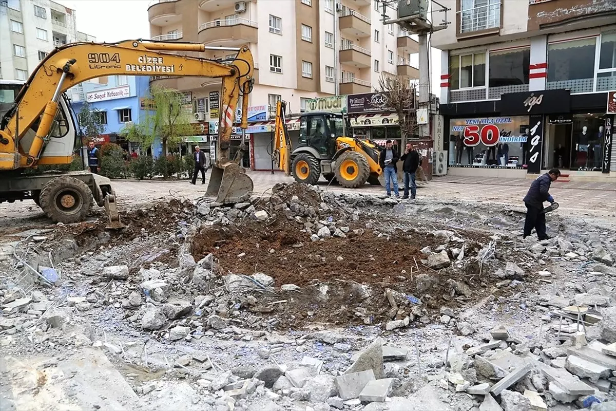 Cizre Belediyesinden Peyzaj Çalışması