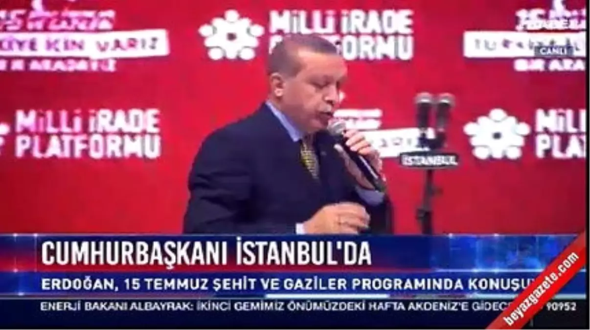 Cumhurbaşkanı Recep Tayyip Erdoğan, \'15 Temmuz\' Toplantısında Konuştu