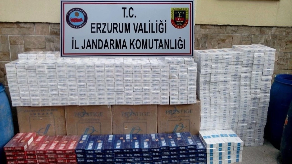 Erzurum\'da 11 Bin 470 Paket Kaçak Sigara Ele Geçirildi