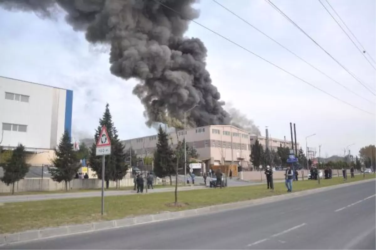 Tekirdağ\'daki Fabrika Yangını