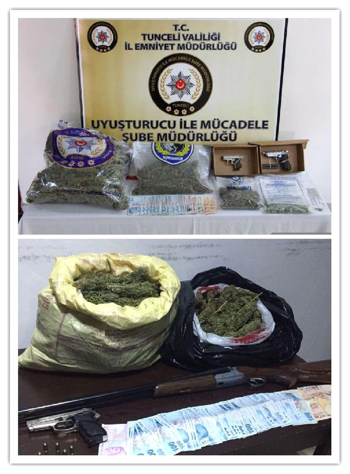 Tunceli\'de Uyuşturucu Operasyonu